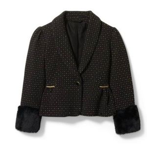 Janie and Jack Black and Gold Jacket Blazer Size 3